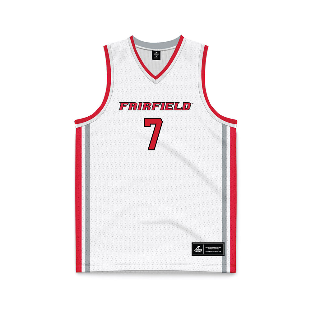 Fairfield - NCAA Women's Basketball : Keyarah Gregory - White Basketball Jersey-0