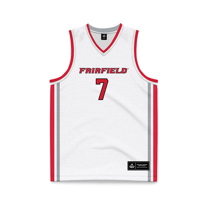 Fairfield - NCAA Women's Basketball : Keyarah Gregory - White Basketball Jersey-0
