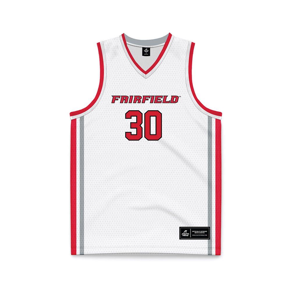 Fairfield - NCAA Women's Basketball : Christina Pham - White Basketball Jersey-0