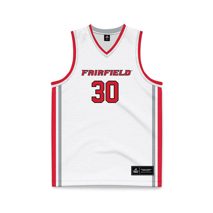 Fairfield - NCAA Women's Basketball : Christina Pham - White Basketball Jersey-0