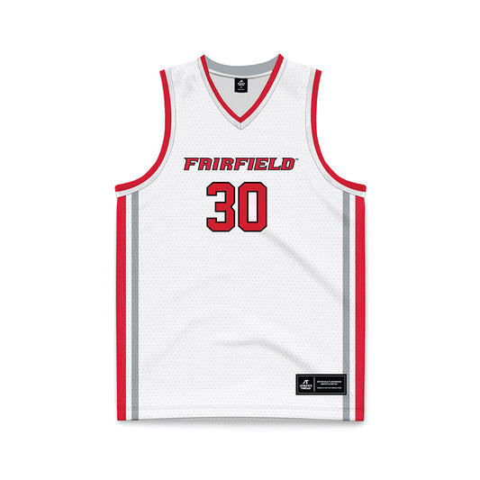 Fairfield - NCAA Women's Basketball : Christina Pham - White Basketball Jersey-0