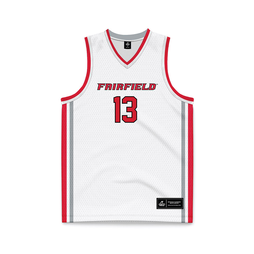 Fairfield - NCAA Women's Basketball : Cyanne Coe - White Basketball Jersey