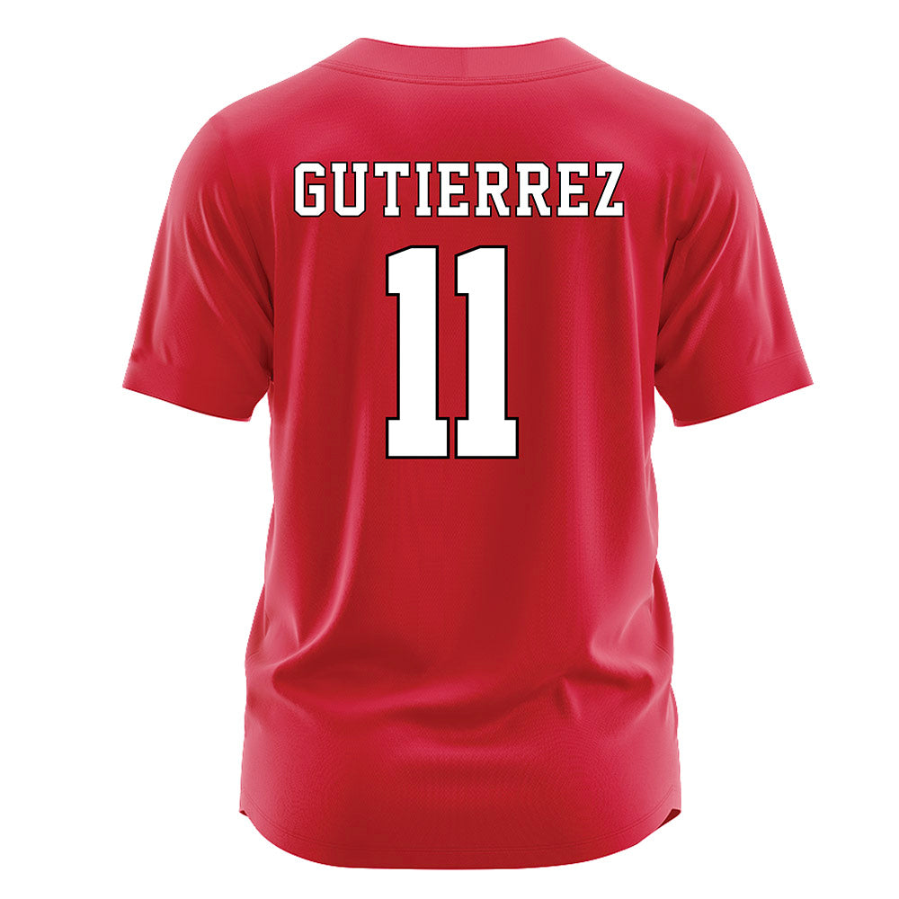 Fairfield - NCAA Softball : Martina Gutierrez - Red Jersey-1