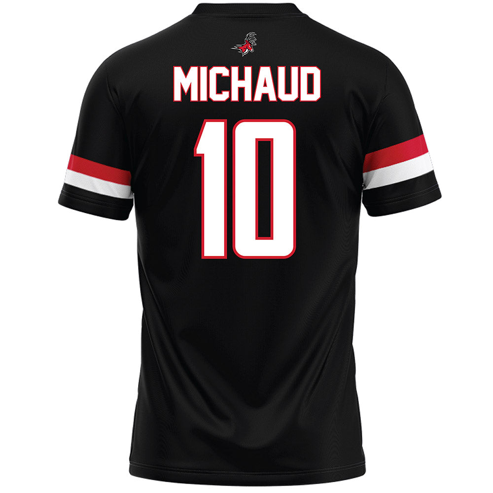 Fairfield - NCAA Men's Lacrosse : Owen Michaud - Black Lacrosse Jersey