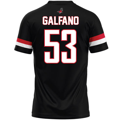 Fairfield - NCAA Men's Lacrosse : Jaden Galfano - Black Lacrosse Jersey