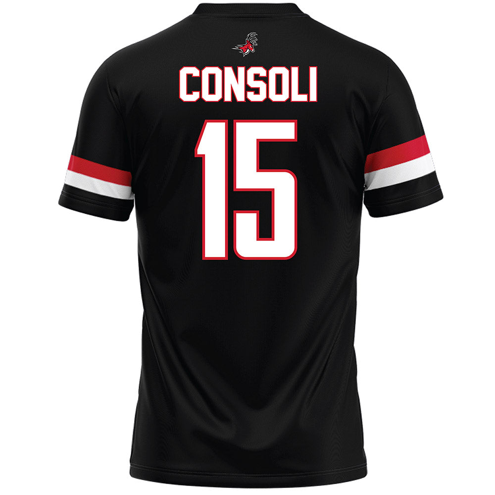 Fairfield - NCAA Men's Lacrosse : Cooper Consoli - Black Lacrosse Jersey-1