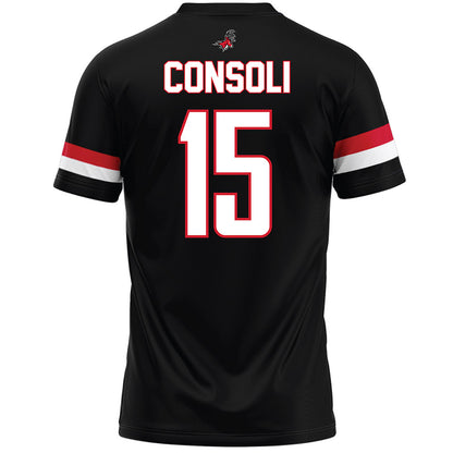 Fairfield - NCAA Men's Lacrosse : Cooper Consoli - Black Lacrosse Jersey-1