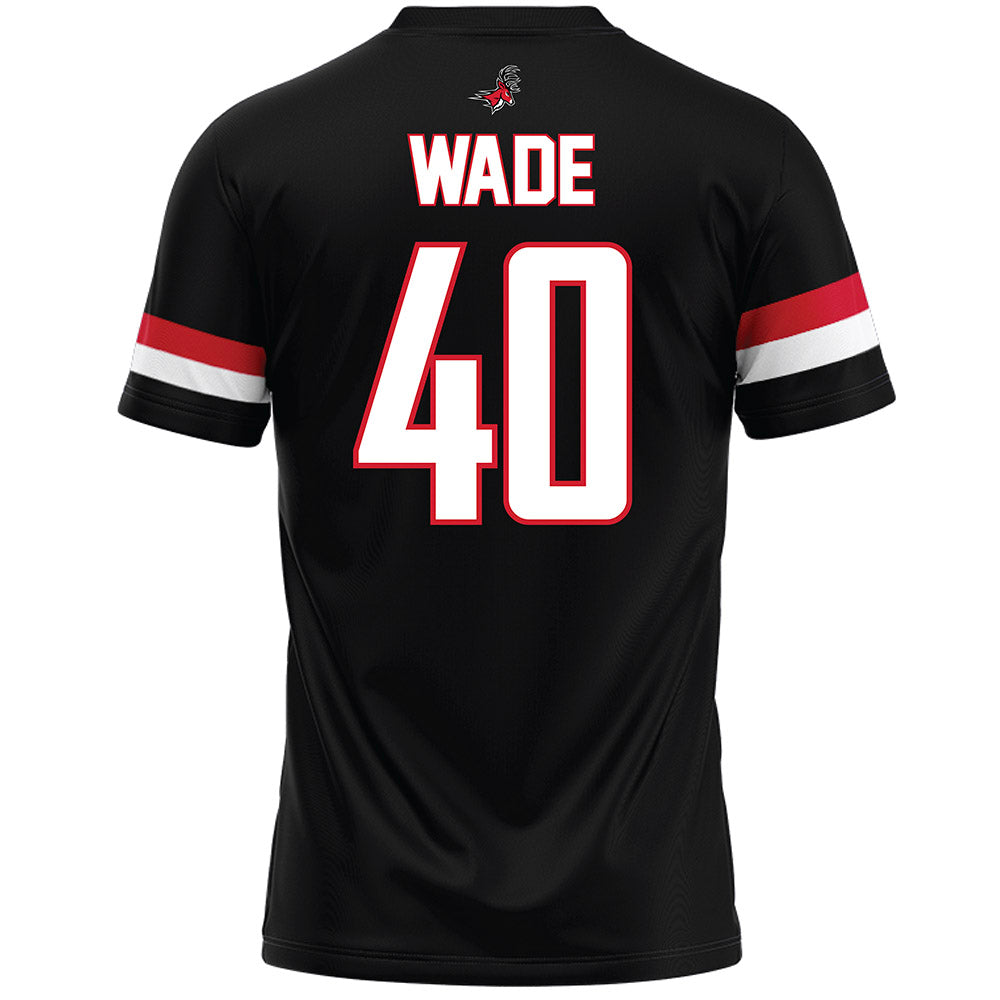 Fairfield - NCAA Men's Lacrosse : Jeremiah Wade - Black Lacrosse Jersey