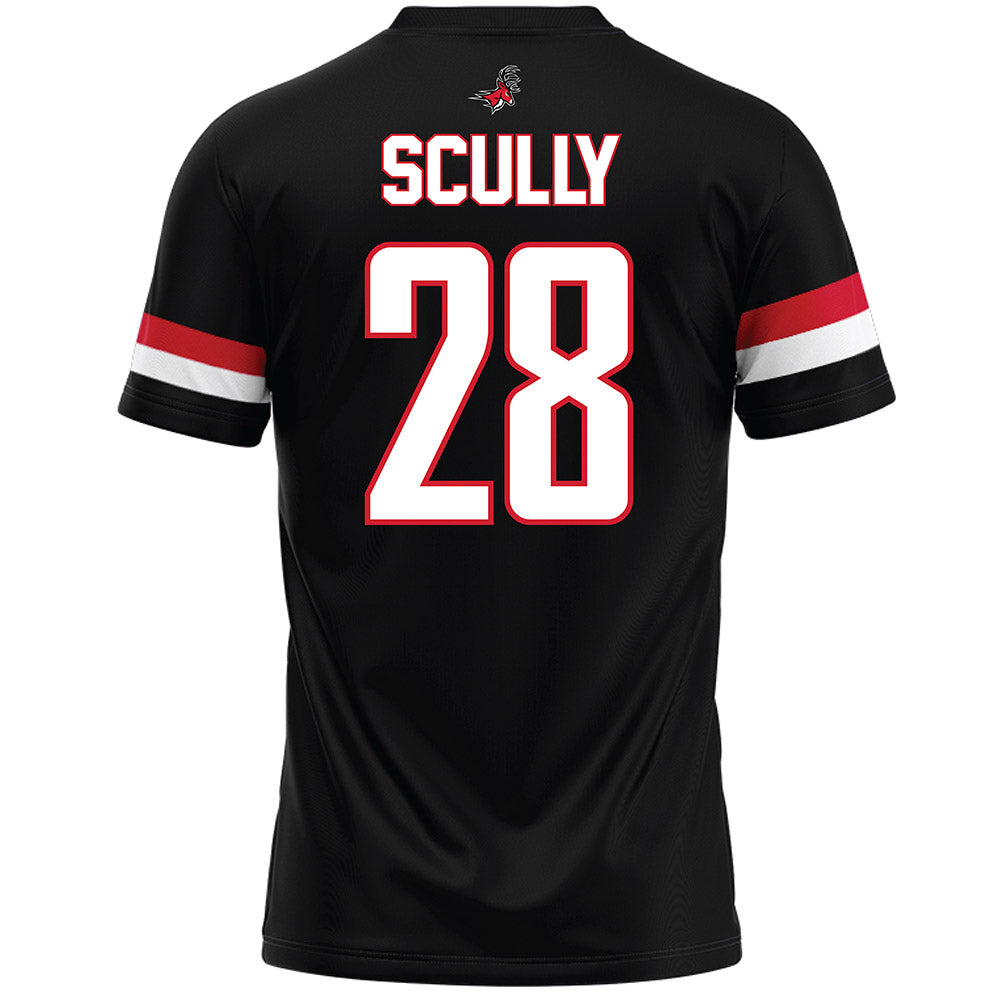 Fairfield - NCAA Men's Lacrosse : Andrew Scully - Black Lacrosse Jersey-1