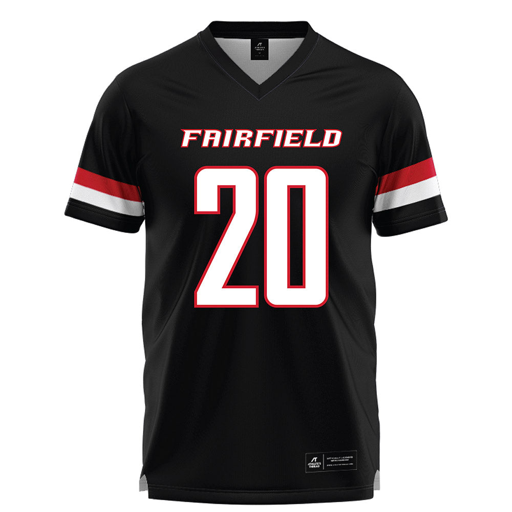 Fairfield - NCAA Men's Lacrosse : John Flynn - Black Lacrosse Jersey