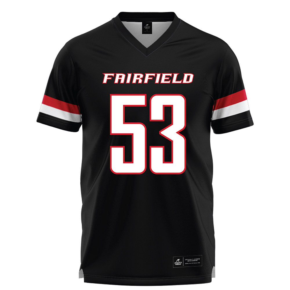 Fairfield - NCAA Men's Lacrosse : Jaden Galfano - Black Lacrosse Jersey