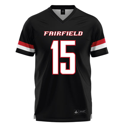 Fairfield - NCAA Men's Lacrosse : Cooper Consoli - Black Lacrosse Jersey-0