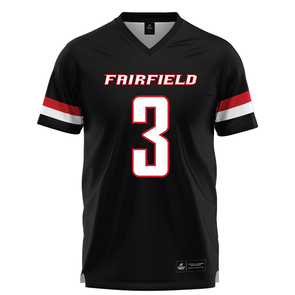 Fairfield - NCAA Men's Lacrosse : Thomas Connolly - Black Lacrosse Jersey-0