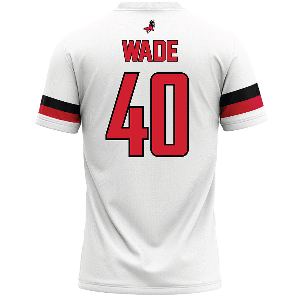 Fairfield - NCAA Men's Lacrosse : Jeremiah Wade - White Lacrosse Jersey