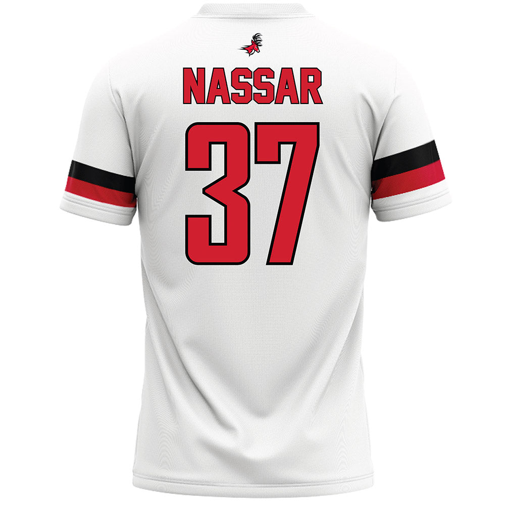 Fairfield - NCAA Men's Lacrosse : Nico Nassar - White Lacrosse Jersey