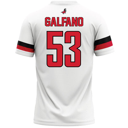 Fairfield - NCAA Men's Lacrosse : Jaden Galfano - White Lacrosse Jersey