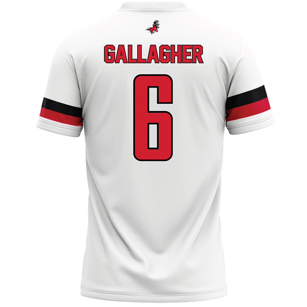 Fairfield - NCAA Men's Lacrosse : Brendan Gallagher - White Lacrosse Jersey-1