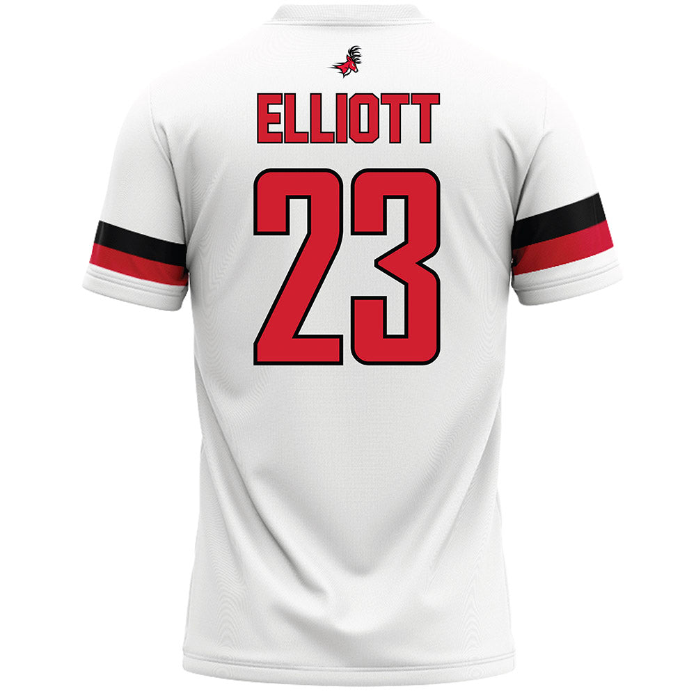 Fairfield - NCAA Men's Lacrosse : Shane Elliott - White Lacrosse Jersey-1