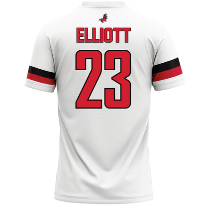 Fairfield - NCAA Men's Lacrosse : Shane Elliott - White Lacrosse Jersey-1