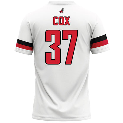 Fairfield - NCAA Men's Lacrosse : Jack Cox - White Lacrosse Jersey-1