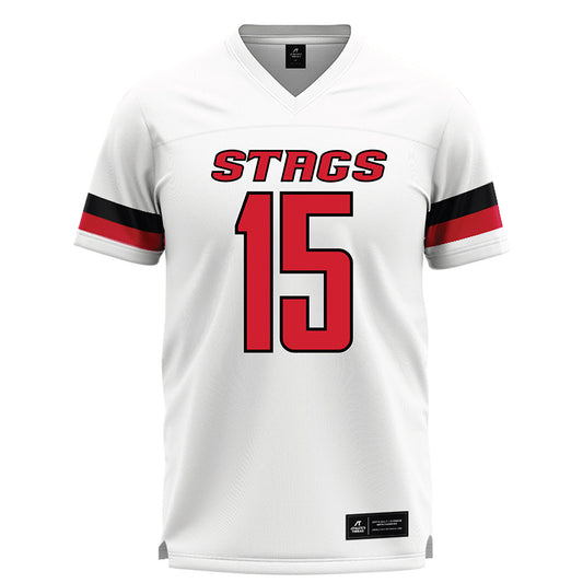 Fairfield - NCAA Men's Lacrosse : Cooper Consoli - White Lacrosse Jersey-0