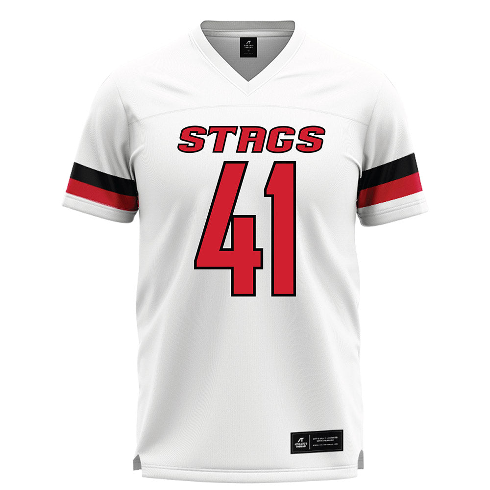 Fairfield - NCAA Men's Lacrosse : Alex Meier - White Lacrosse Jersey-0