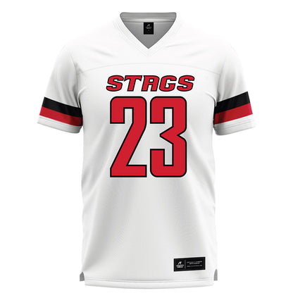 Fairfield - NCAA Men's Lacrosse : Shane Elliott - White Lacrosse Jersey-0