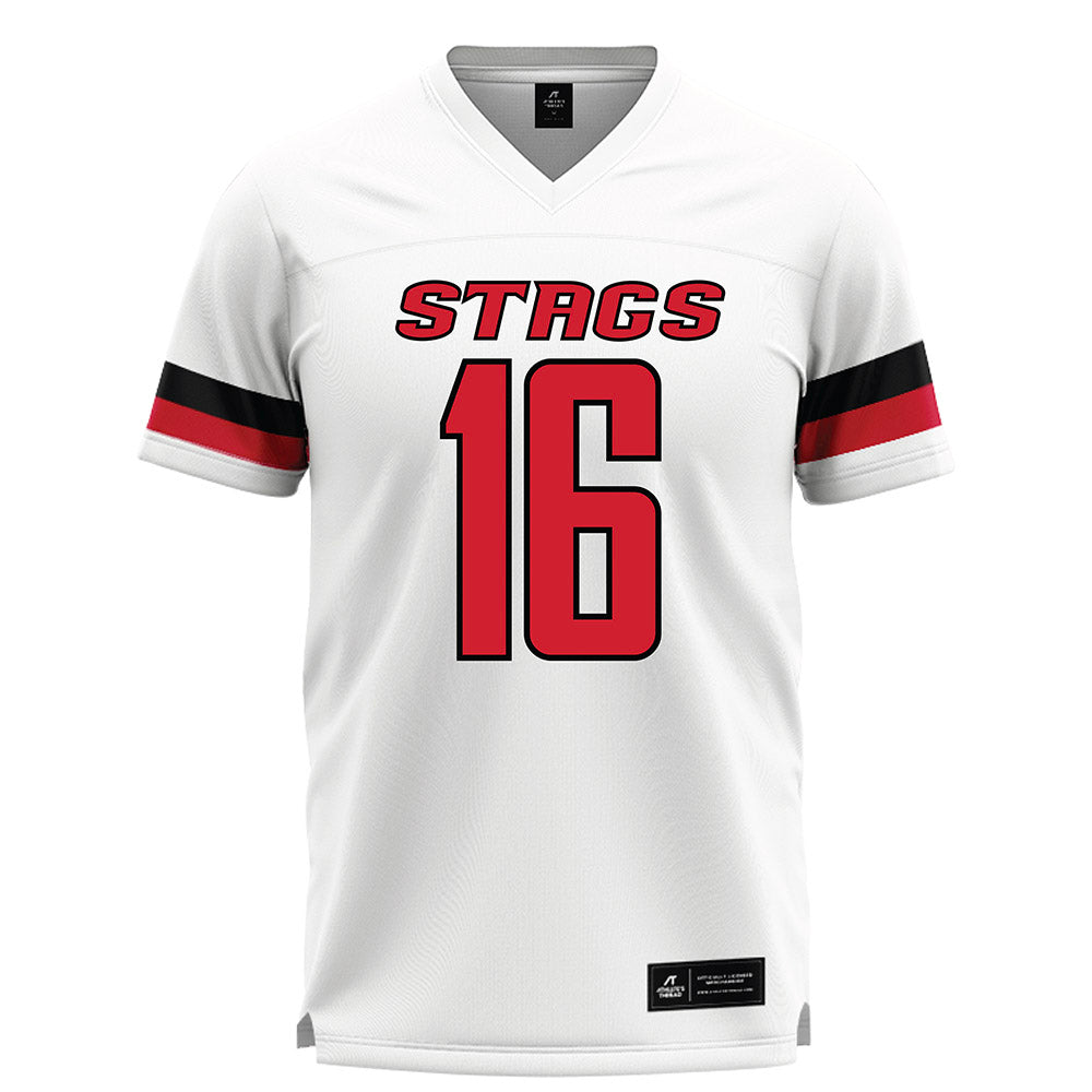 Fairfield - NCAA Men's Lacrosse : Owen Hirsch - White Lacrosse Jersey-0