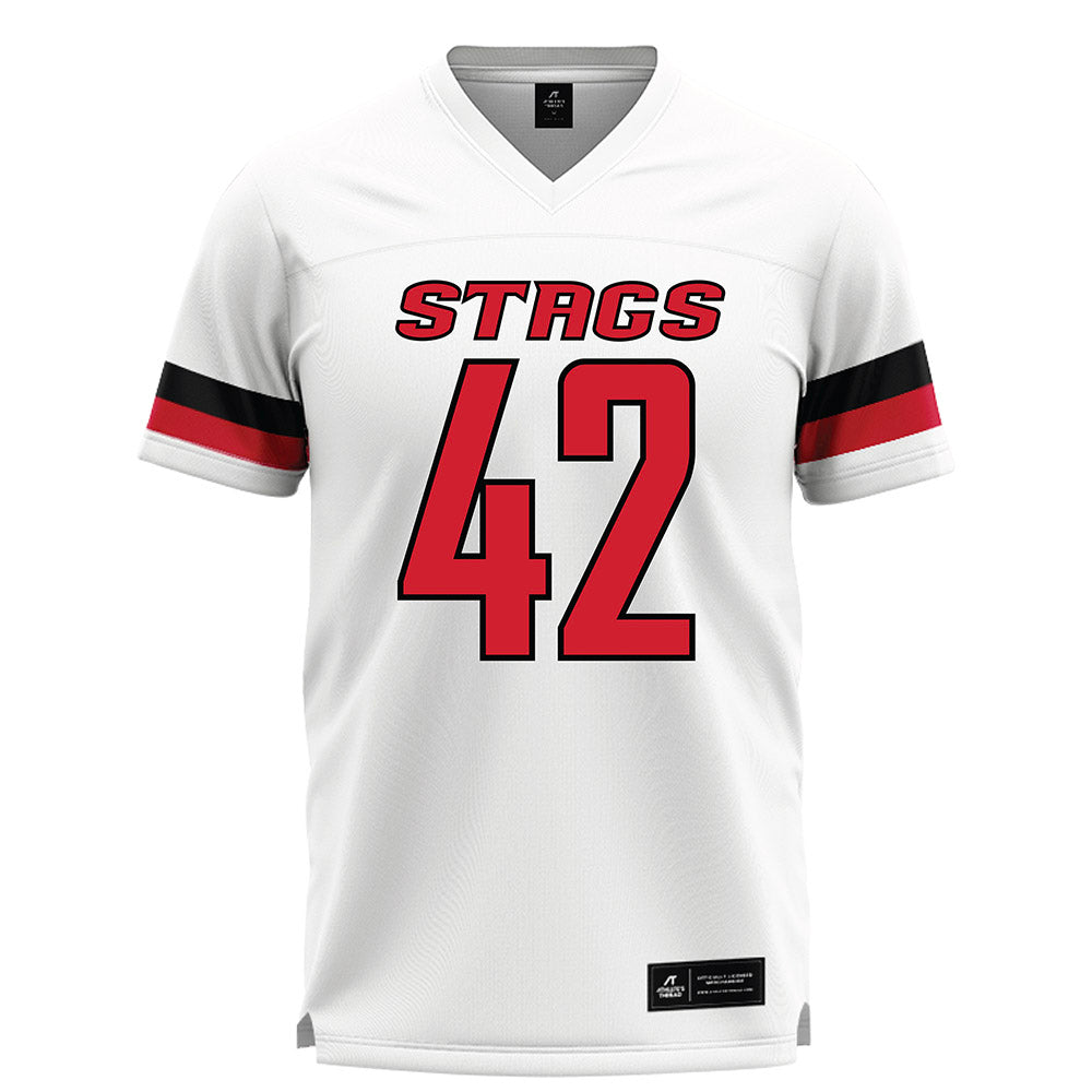 Fairfield - NCAA Men's Lacrosse : Mick Faulkner - White Lacrosse Jersey-0