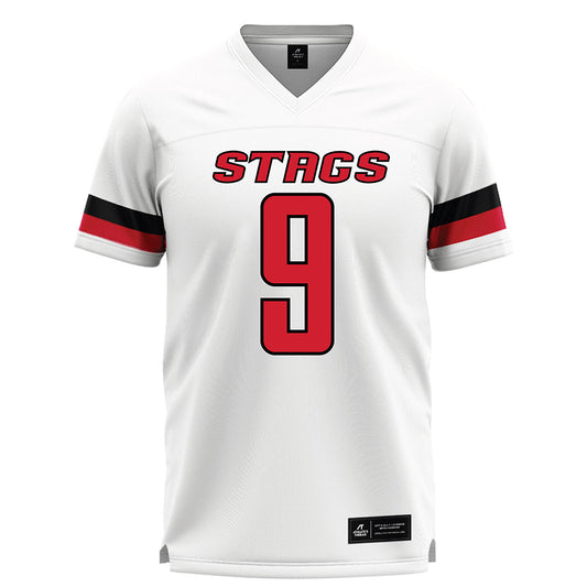 Fairfield - NCAA Men's Lacrosse : Justin Brown - White Lacrosse Jersey