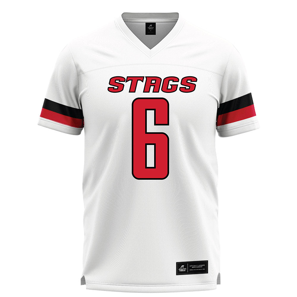Fairfield - NCAA Men's Lacrosse : Brendan Gallagher - White Lacrosse Jersey-0