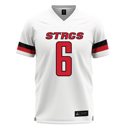 Fairfield - NCAA Men's Lacrosse : Brendan Gallagher - White Lacrosse Jersey-0