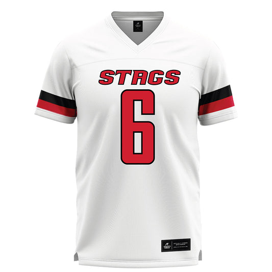 Fairfield - NCAA Men's Lacrosse : Brendan Gallagher - White Lacrosse Jersey-0