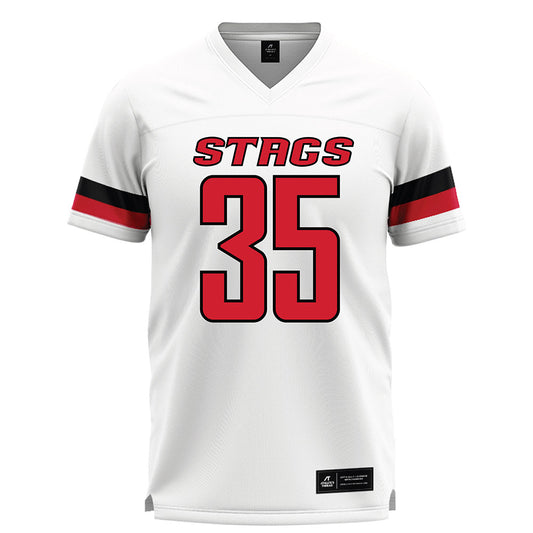 Fairfield - NCAA Men's Lacrosse : Logan Bryant - White Lacrosse Jersey-0