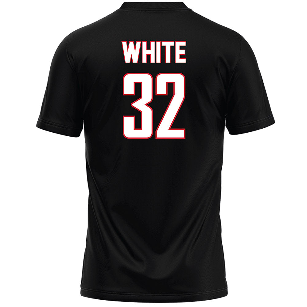 Fairfield - NCAA Women's Lacrosse : Sarah White - Black Lacrosse Jersey-1