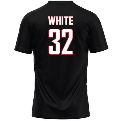 Fairfield - NCAA Women's Lacrosse : Sarah White - Black Lacrosse Jersey-1