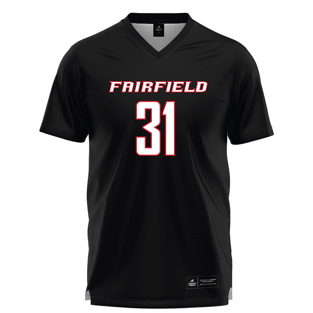 Fairfield - NCAA Women's Lacrosse : Anna Marquardt - Black Lacrosse Jersey-0