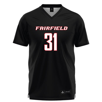 Fairfield - NCAA Women's Lacrosse : Anna Marquardt - Black Lacrosse Jersey-0