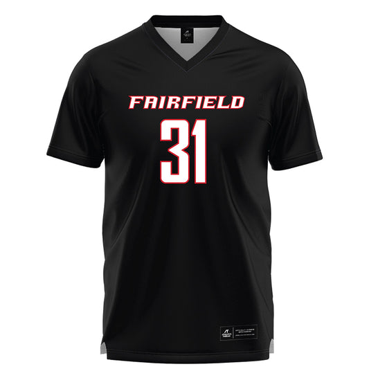 Fairfield - NCAA Women's Lacrosse : Anna Marquardt - Black Lacrosse Jersey-0