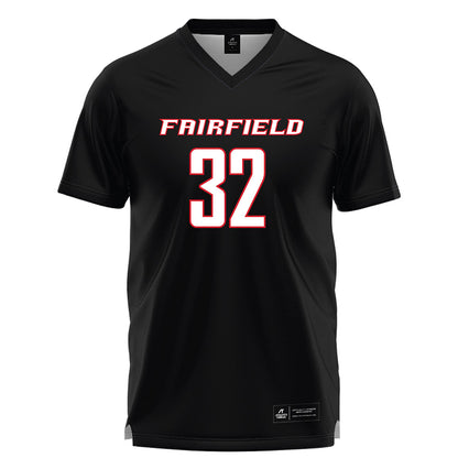 Fairfield - NCAA Women's Lacrosse : Sarah White - Black Lacrosse Jersey-0
