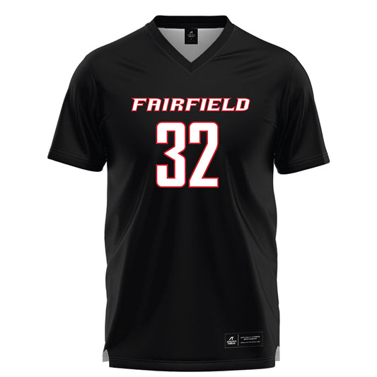 Fairfield - NCAA Women's Lacrosse : Sarah White - Black Lacrosse Jersey-0