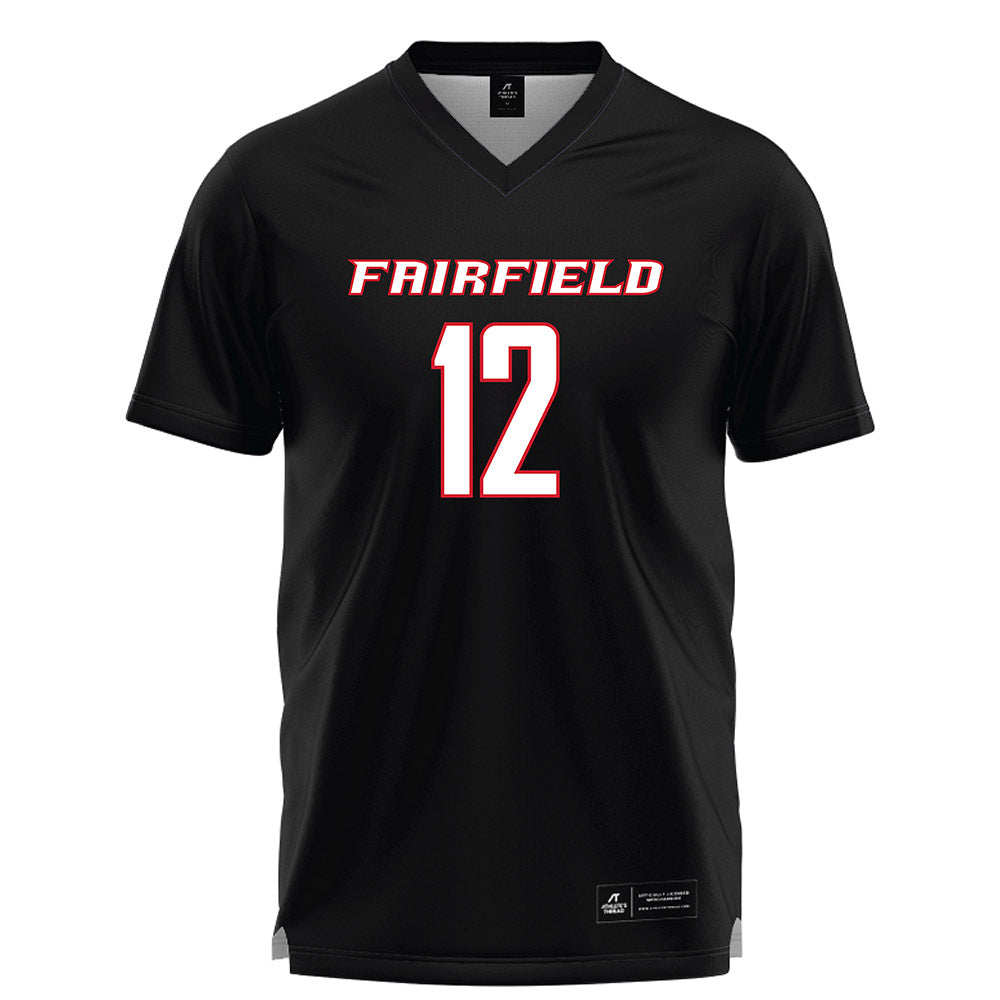 Fairfield - NCAA Women's Lacrosse : Anna Strauss - Black Lacrosse Jersey-0