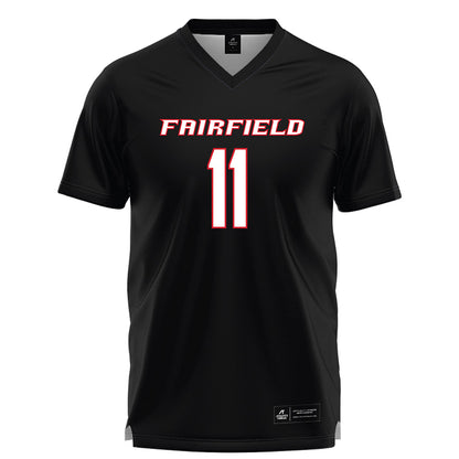 Fairfield - NCAA Women's Lacrosse : Stella Straka - Black Lacrosse Jersey-0