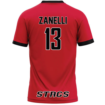 Fairfield - NCAA Women's Lacrosse : Kit Zanelli - Red Lacrosse Jersey