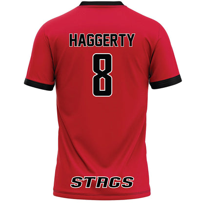 Fairfield - NCAA Women's Lacrosse : Kelly Haggerty - Red Lacrosse Jersey-1