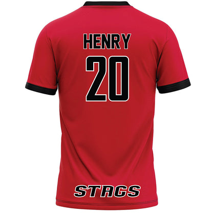 Fairfield - NCAA Women's Lacrosse : Mary Henry - Red Lacrosse Jersey