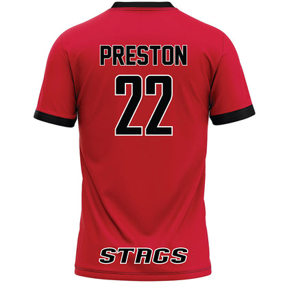 Fairfield - NCAA Women's Lacrosse : Julia Preston - Red Lacrosse Jersey