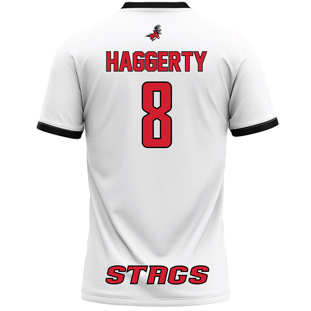 Fairfield - NCAA Women's Lacrosse : Kelly Haggerty - White Lacrosse Jersey-1