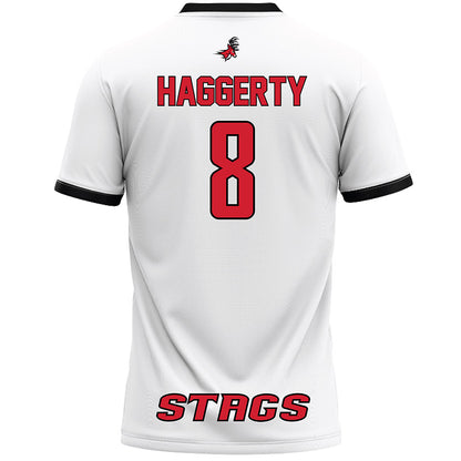 Fairfield - NCAA Women's Lacrosse : Kelly Haggerty - White Lacrosse Jersey-1