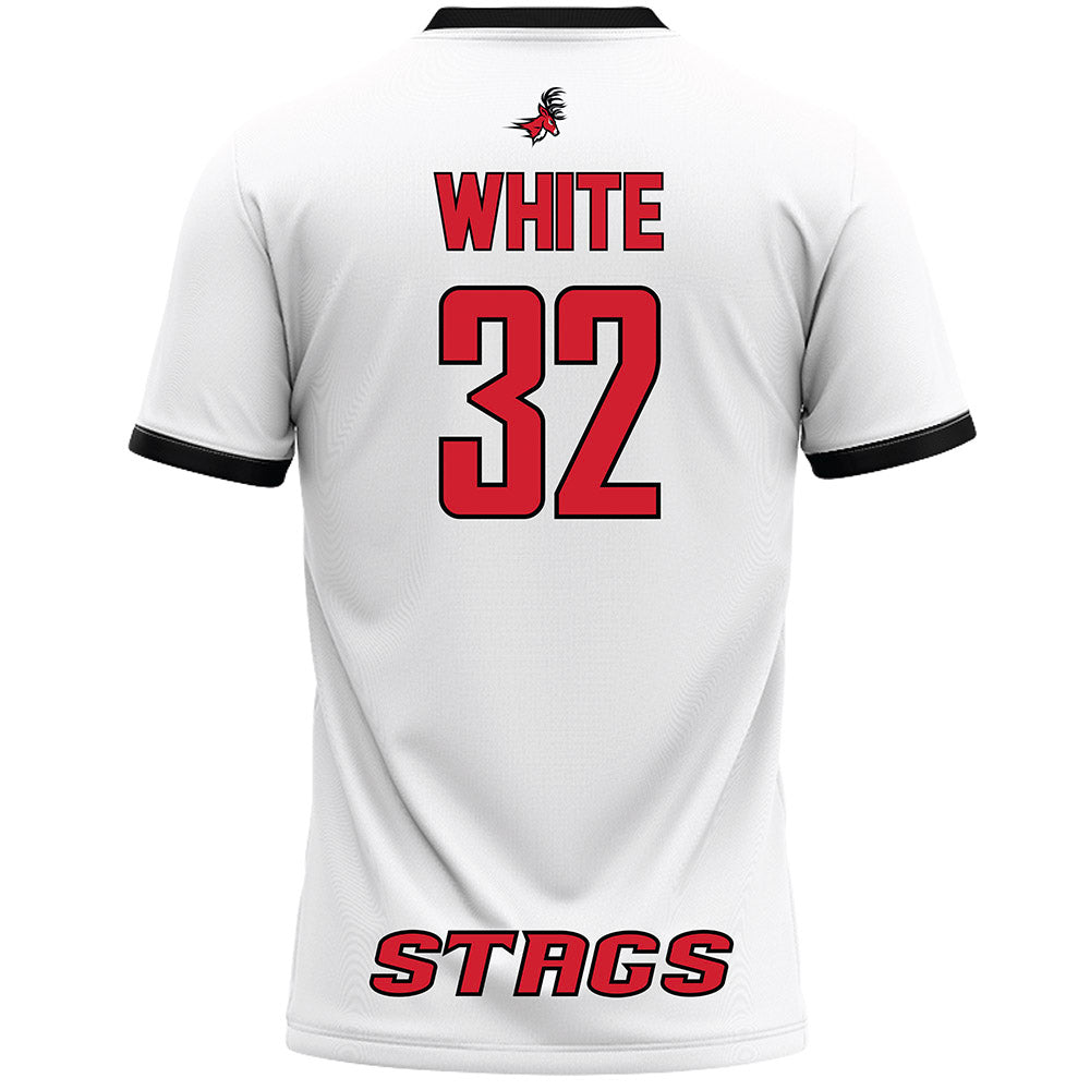 Fairfield - NCAA Women's Lacrosse : Sarah White - White Lacrosse Jersey-1